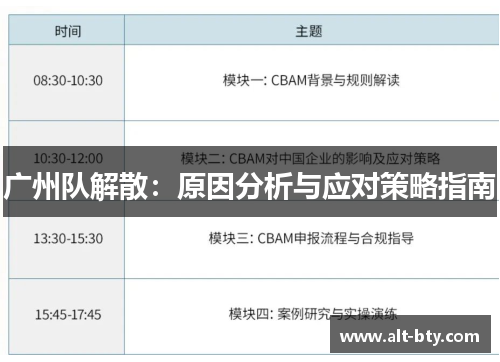 广州队解散：原因分析与应对策略指南