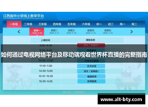 如何通过电视网络平台及移动端观看世界杯直播的完整指南